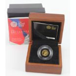 Britannia Twentieth ounce gold proof 2013. FDC boxed as issued