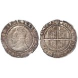 Elizabeth I silver Sixpence 1585 mm. escallop, S.2578A. 3.22g. GF, small chip.
