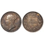 Sixpence 1838 toned EF