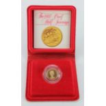 Half Sovereign 1980 Proof FDC cased as issued