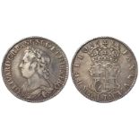 Oliver Cromwell Halfcrown 1658, S.3227A, F/GF