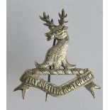 Family armorial unmarked silver badge for Lloyd (England) shows a stag's head - motto "Fiat Justitia