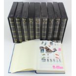 GB - a ten volume collection with a high FV to c2004. 9x matching collector multiring albums and one