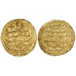 Islamic: Ghaznavids of Afghanistan debased gold dinar, Ibrahim Ibn Masud AH451-492, Kabul mint, date