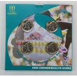 Royal Mint: Manchester Commonwealth Games 2002 £2 four-coin BU pack.