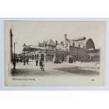 Railway station postcard. Middlesbrough Yorkshire, animated exterior.