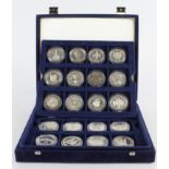 GB & Commonwealth commemorative proof Crowns (36) 35 silver, 1 cu-ni, 1990s, in a Westminster case.