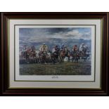 Horses/sporting interest. Two limited edition prints by David Dent (British b.1959) Both featuring