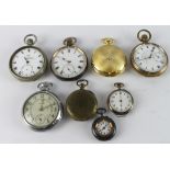 Gents base pocket watches (8) all AF