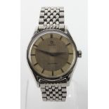 Gents stainless steel cased Omega Seamaster wristwatch circa 1954. working when catalogued and on an