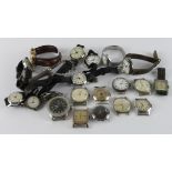 Twenty gents wristwatches, all seem to be manual wind with one automatic. All AF