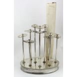 Silver centrepiece. An exquisite custom designed and made silver centrepiece consisting on ten