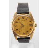 Gents gold plated Oris Star automatic wristwatch. Working when catalogued