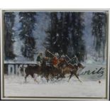 Horses/sporting interest. David Dent (British b.1959) Oil on canvas board. Title on card insert, '