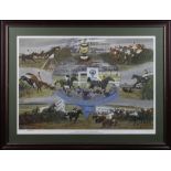 Horses/sporting interest. Limited edition compendium print by Richard Joyce (British ) no.22/500)