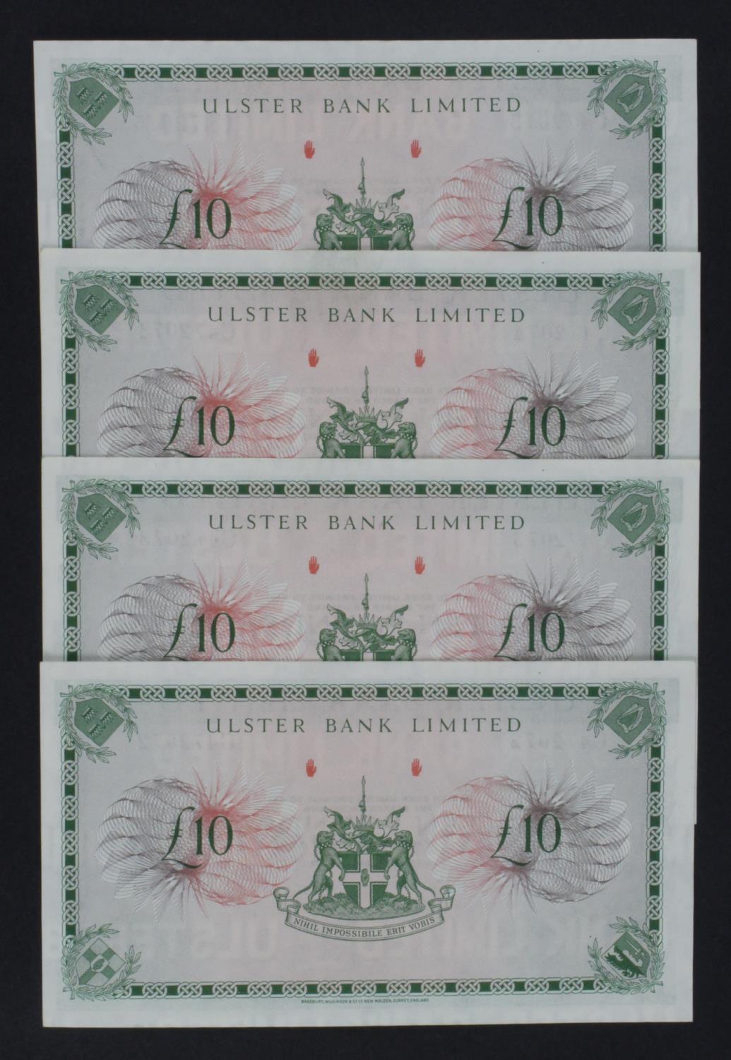 Northern Ireland, Ulster Bank Limited 10 Pounds (4) dated 1st March 1976, signed R.W. Hamilton, a - Image 2 of 2