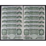 Beale 1 Pound (B268) issued 1950 (12), three consecutively numbered runs of 4 x notes in each run,