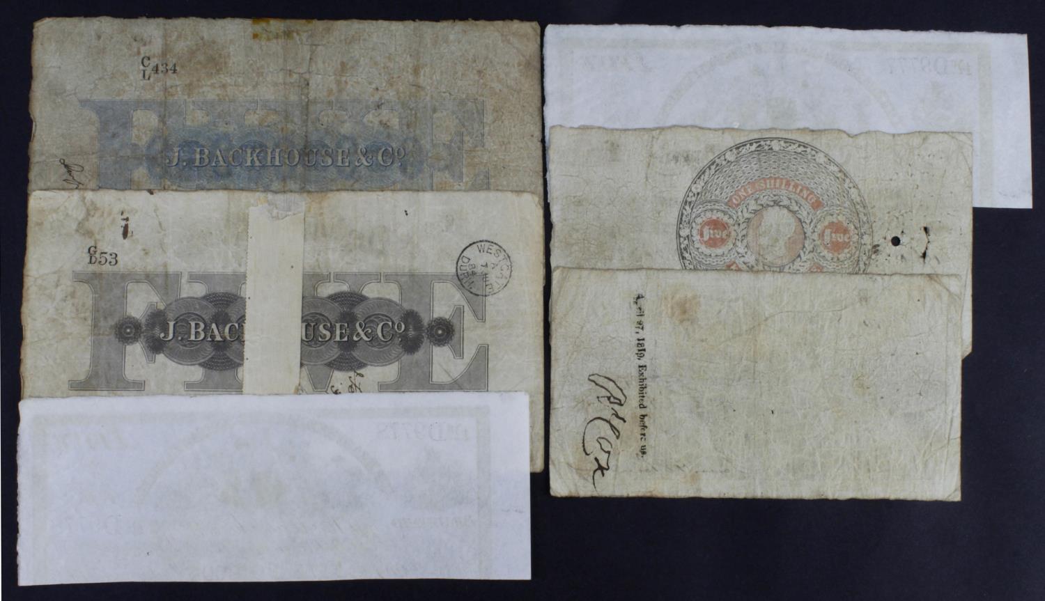 Provincial Banks (6), Tamworth Old Bank 1 Pound dated 1817, serial No. 2084 for Harding, Oakes & - Image 2 of 2