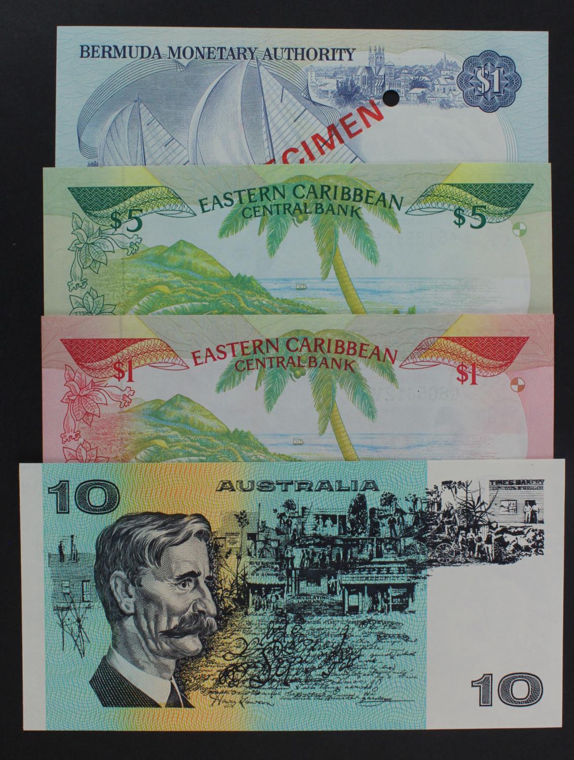 British Commonwealth (4), Bermuda 1 Dollar dated 1st May 1984, SPECIMEN note (TBB B201fs, - Image 2 of 2