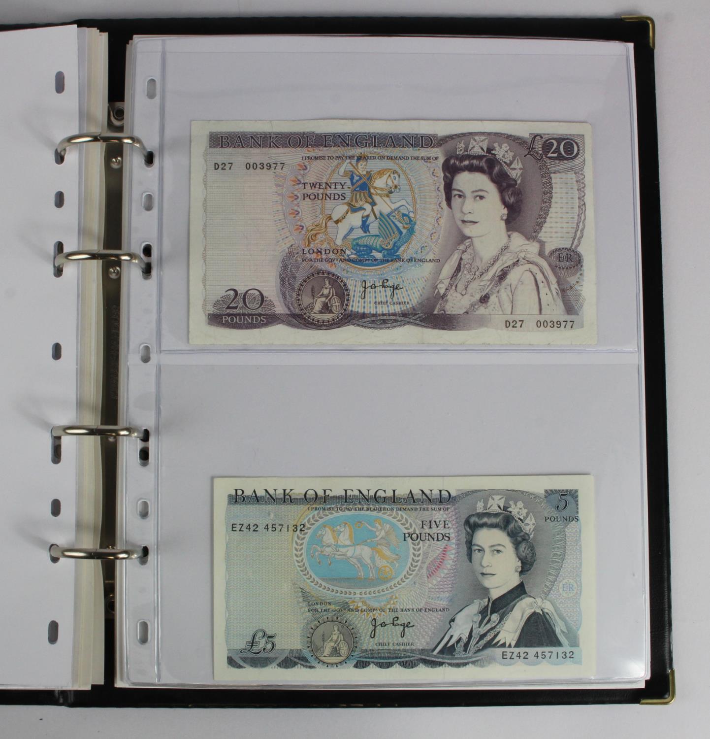 Bank of England (34), collection in album, Peppiatt to Bailey, denominations 10 Shillings to 50 - Image 11 of 18