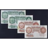 Beale & O'Brien (4), a group of REPLACEMENT notes, Beale 10 Shillings serial 22A 689522 (B267,