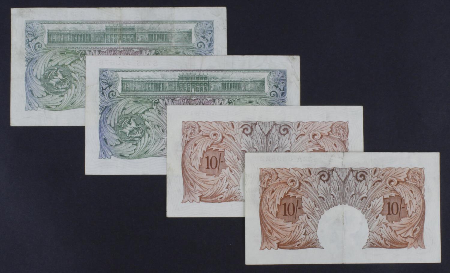 Beale & O'Brien (4), a group of REPLACEMENT notes, Beale 10 Shillings serial 22A 689522 (B267, - Image 2 of 2