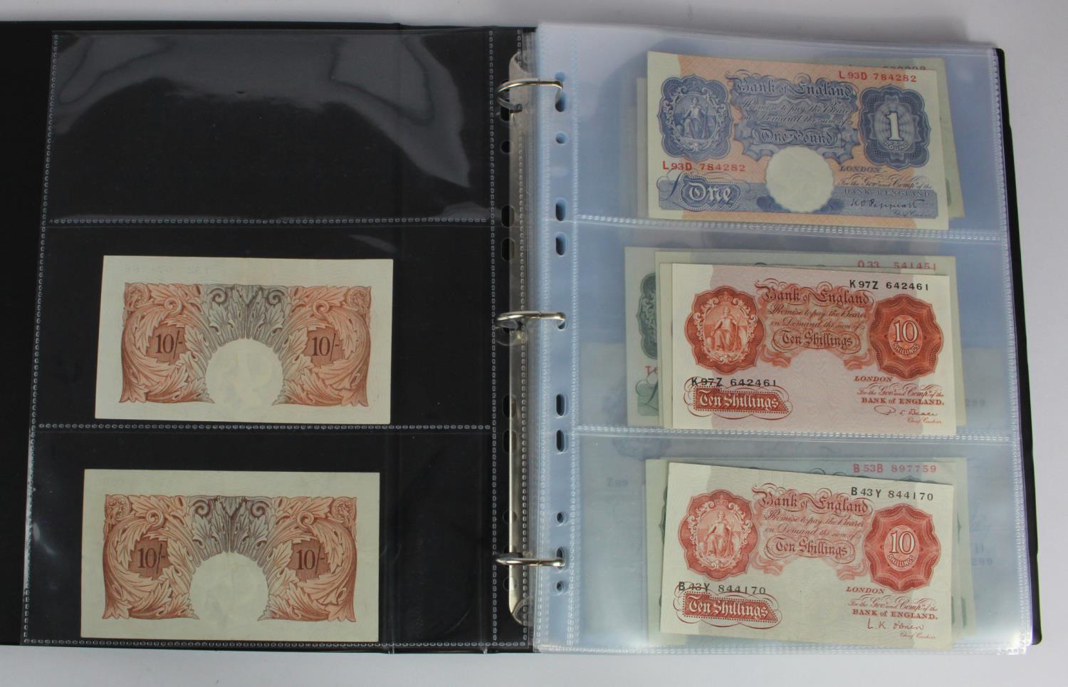 Bank of England (73), a good collection in album, Mahon to Cleland, denominations 10 Shillings to 50 - Image 3 of 34