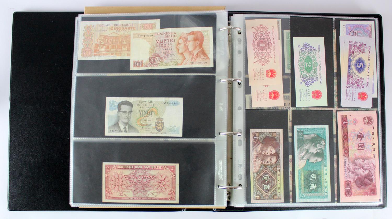 World (550+), a group of mixed world notes in an album and loose in an envelope, including - Image 3 of 4