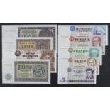 Germany, Democratic Republic (9), a set of REPLACEMENT notes comprising 500 Mark dated 1985 serial