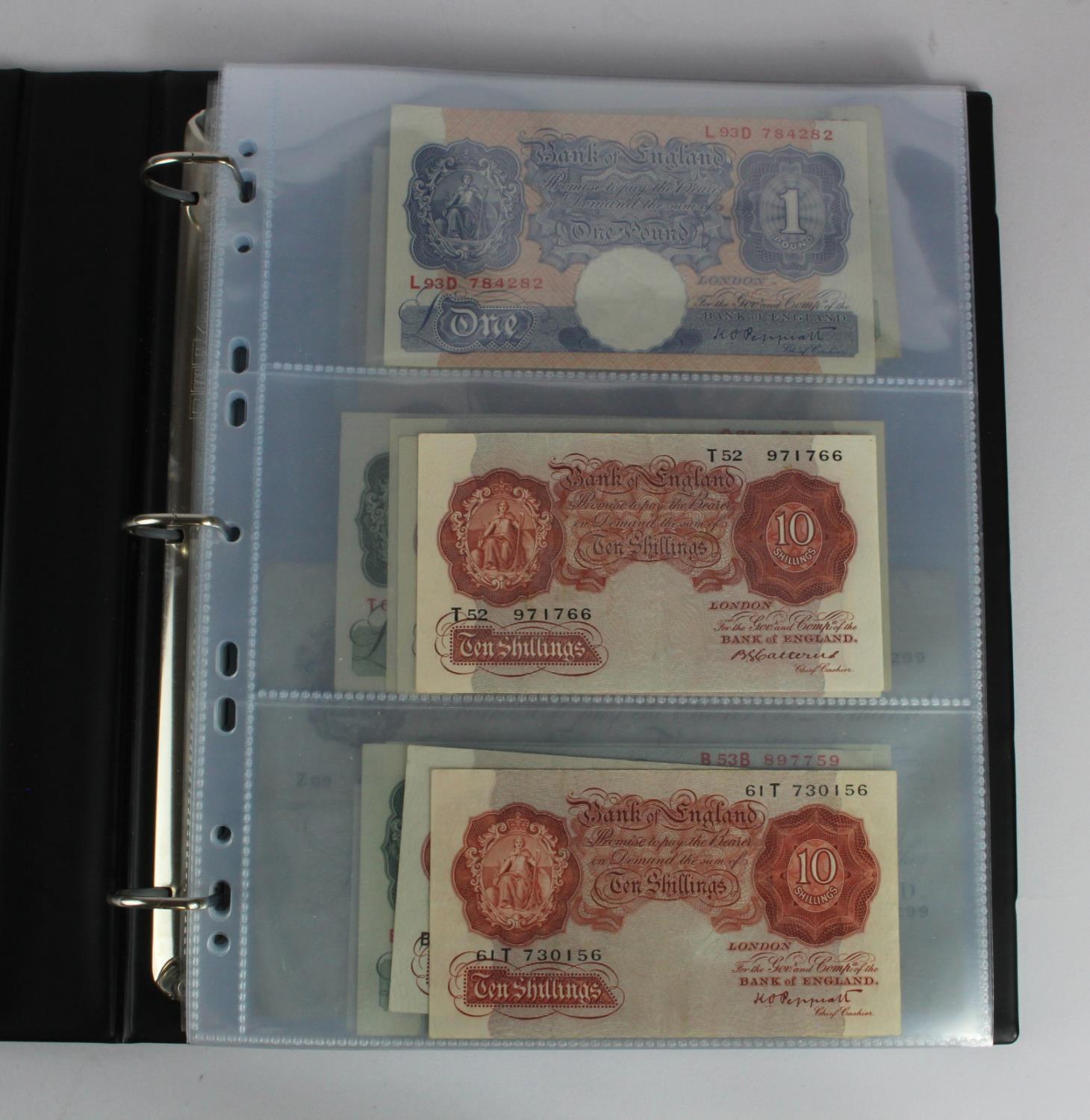 Bank of England (73), a good collection in album, Mahon to Cleland, denominations 10 Shillings to 50 - Image 2 of 34
