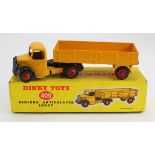 Dinky Toys, no. 409 'Bedford Articulated Lorry' (yellow with black wheel arches), contained in
