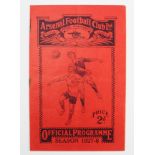 Football - Arsenal v Leicester City 15th Oct 1927 Div 1