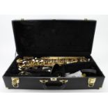 Saxophone, marked to side 'The Fremont Mirage', mouth piece present, contained in a fitted case