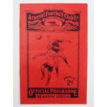 Football - Arsenal v Sunderland 28th Nov 1925 Div 1