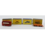 Matchbox Lesney / Moko Lesney. Four boxed Matchbox models, comprising no. 3 'Bedford Tipper