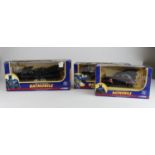 Corgi. Three boxed DC Comics diecast Batmobile, comprising the 1940s, 1960s & 2000 (sold as seen)