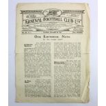 Football - Arsenal v Liverpool 6th September 1924