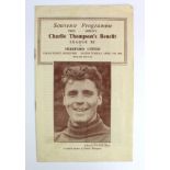 Football - Charlie Thompsons Benefit League XI v Hereford United at Hereford 11th April 1950