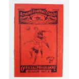 Football - Arsenal v Middlesbrough 12th Nov 1927 Div 1