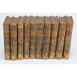 Moliere. Works…, 10 volumes, 1739, contemporary calf gilt, 8vo