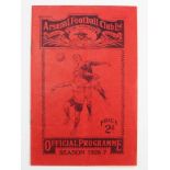 Football - Arsenal v Wolverhampton Wanderers 5th March 1927 F A Cup 6th Round