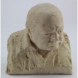 After Oscar Nemon (1906-1985). Sculpture depicting a bust of Winston S. Churchill, signed to reverse