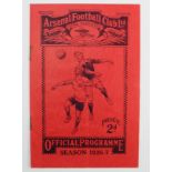 Football - Arsenal v Bolton Wanderers 1st Sept 1926 Div 1