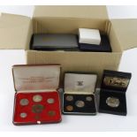 British Commonwealth & World coins, commemoratives, year sets, boxed (many with COA), crown-sized