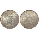 British Empire silver Trade Dollar 1925, EF, couple of edge knocks. (Made for use in Malaysia,