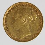Sovereign 1882M (Melbourne Mint, Australia) St. George, VF