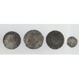 Edward I hammered silver (4): Pennies: Canterbury S.1419, 1.23g, nVF; 2x London 1.33g GF, 1.03g