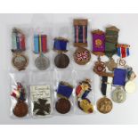 Mixed selection of medals, Buffalo, Military, School, etc (14)