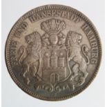 German State Hamburg silver 5 Mark 1899 J, GVF