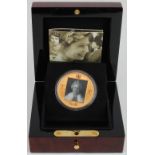 Queen Elizabeth eightieth birthday medal. Struck in 22ct gold (87g) by the Royal mint to a Proof
